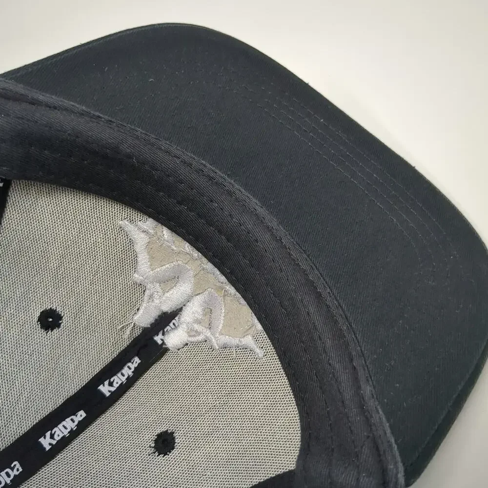Kappa Snapback Hat Black Size 59 Embroidered Logo Adjustable Sportswear Cap